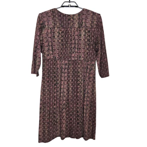 Peruvian Connection Margaux Dress Bohemian Print Size Large - Picture 4 of 7